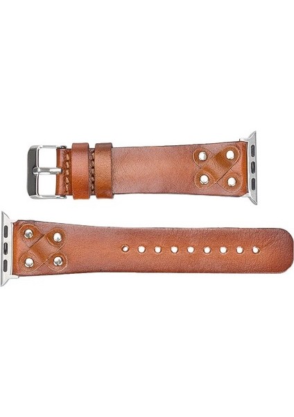 Apple Watch Uyumlu Deri Kordon Cross 42-44-45MM St RST2E fırsatları