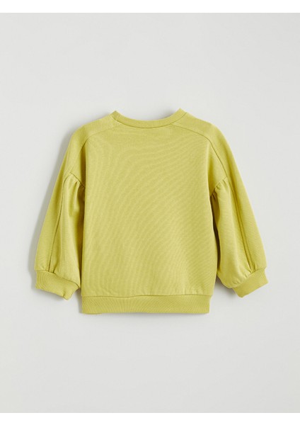 Yeni Sezon Bisiklet Yaka Kız Çocuk Sweatshirt modelleri