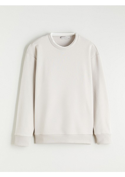 Yeni Sezon Bisiklet Yaka Erkek Kalın Sweatshirt indirimleri