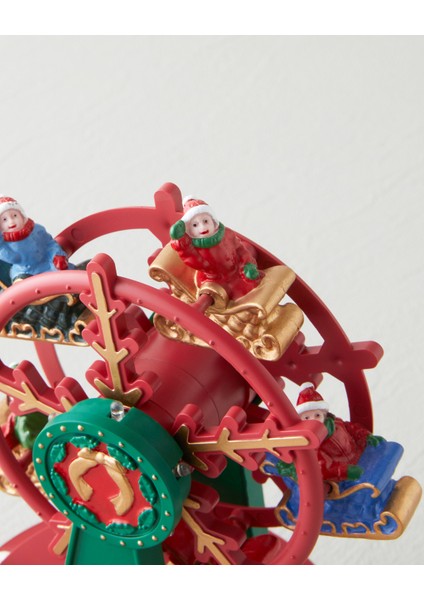 Ferris Wheel Müzik Kutusu 13X13X18.5 cm Kırmızı - Yeşil modelleri