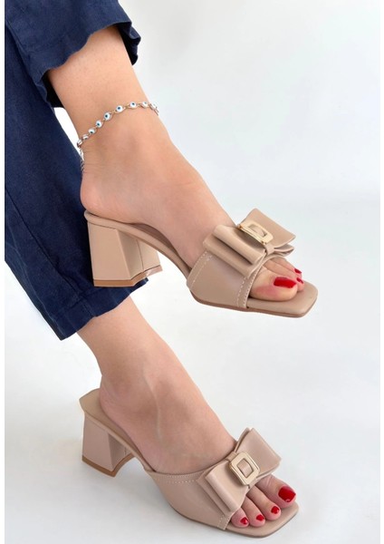 Yzlal Pier Nude Cilt Topuklu Terlik (Numara: 39) fiyatları