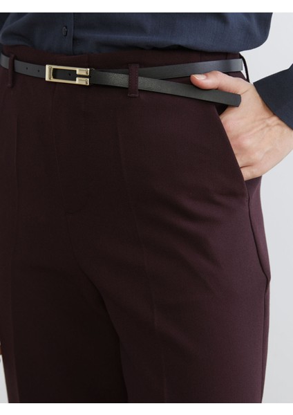 Yeni Sezon Beli Kemerli Standart Fit Kadın Pantolon modelleri