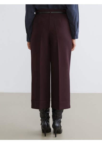 Yeni Sezon Beli Kemerli Standart Fit Kadın Pantolon fırsatları