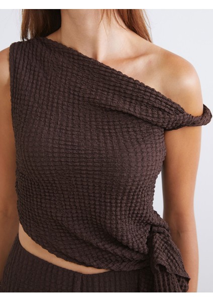 Yeni Sezon Tek Omuz Dokulu Bluz modelleri