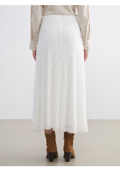 Yeni Sezon Beli Lastikli Ajurlu Dantelli Etek fırsatları