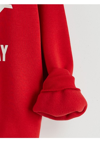 Yeni Sezon Bisiklet Yaka New York Baskılı Kız Çocuk Sweatshirt modelleri