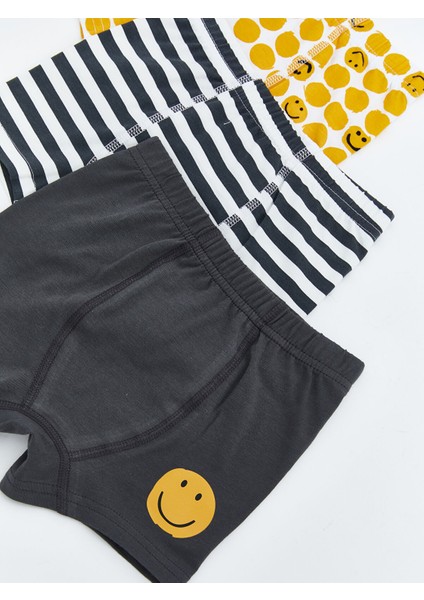 Yeni Sezon Baskılı Erkek Çocuk Boxer 3'lü modelleri