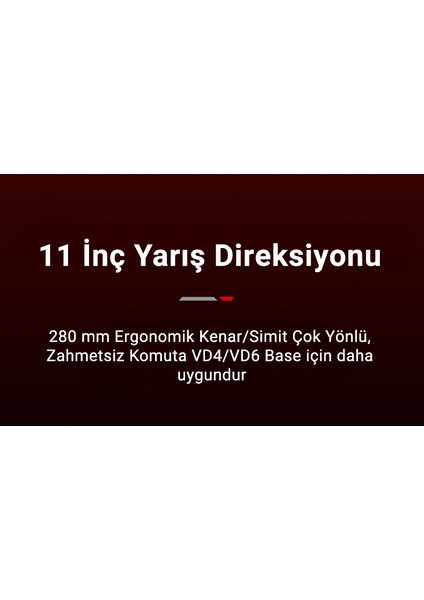W As | Modüler Sim Yarış Direksiyonu (280MM) | Hall-Effect Manyetik Vites Kulakçıkları, Alüminyum Quick Release