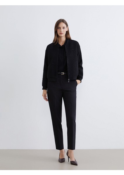 Yeni Sezon Kolej Yaka Payetli Kadın Tüvit Ceket fiyatları