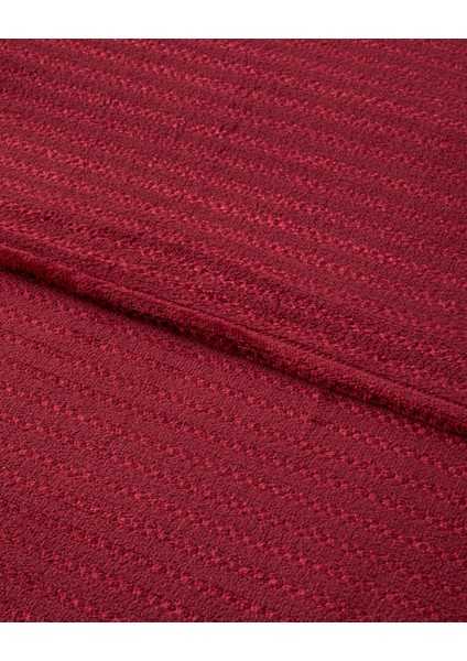 Shiny Lines Floşlu Supersoft Çift Kişilik Battaniye 200X220 cm Koyu Kırmızı modelleri