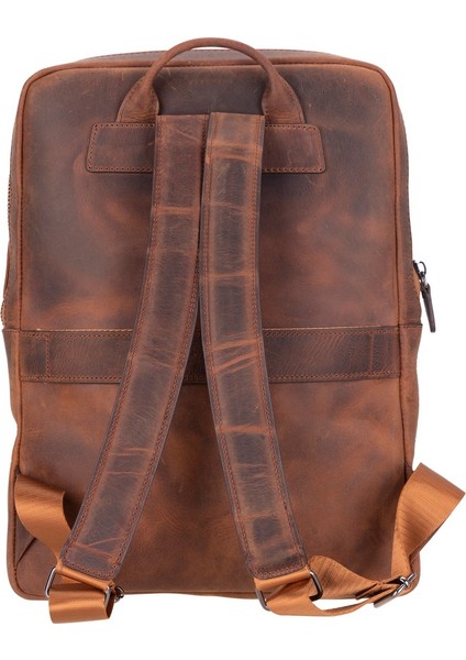 Hidden Castle Deri Sırt Çantası Antik Kahverengi modelleri