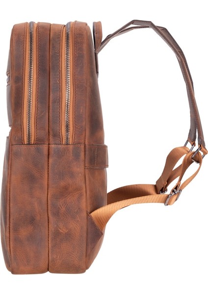 Hidden Castle Deri Sırt Çantası Antik Kahverengi indirimleri