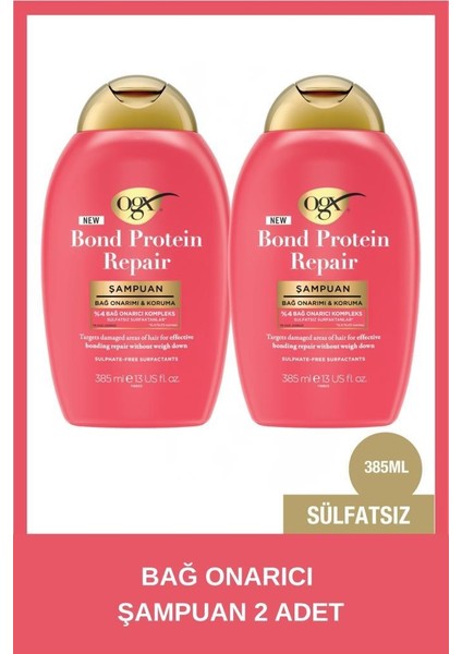 Bond Protein Repair Şampuan 385 ml x 2