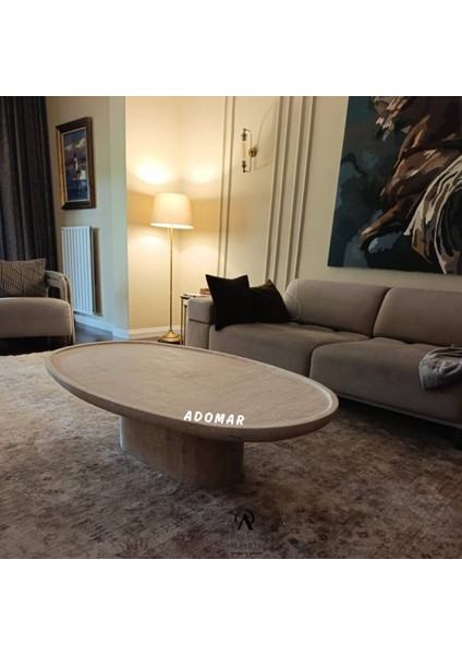 Doğal Mermer Tekerlekli Küp Orta Sehpa – 120X70X40 cm modelleri