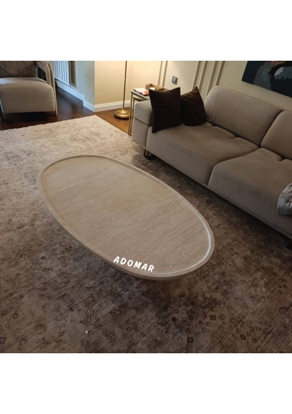 Doğal Mermer Tekerlekli Küp Orta Sehpa – 120X70X40 cm fırsatları