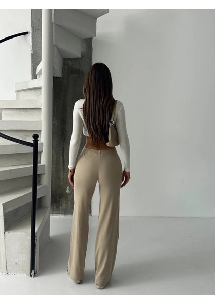 Yzlal Fit Comfort Bej Salaş Pantolon A6011 (Beden: Standart) modelleri