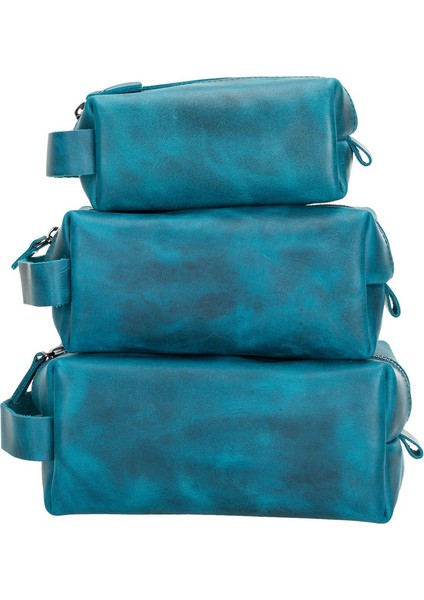 Deri Bakım ve Seyahat Çantası, M Beden, AA32 Mavi indirimleri