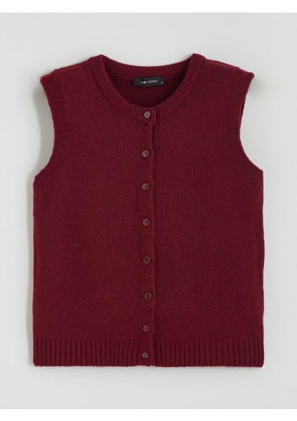 Yeni Sezon Bisiklet Yaka Kadın Triko Yelek indirimleri