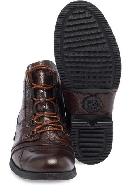 Kahve Hakiki Deri Erkek Casual Bot - E23K1BT56503-A42