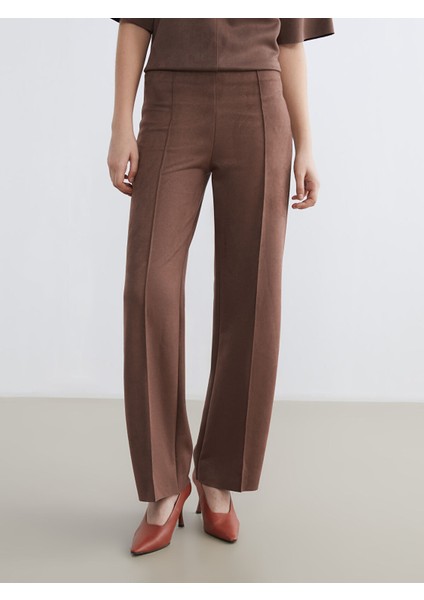 Yeni Sezon Dar Fit Kadın Süet Görünümlü Pantolon fiyatları