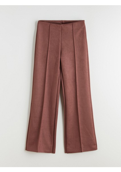 Yeni Sezon Dar Fit Kadın Süet Görünümlü Pantolon indirimleri