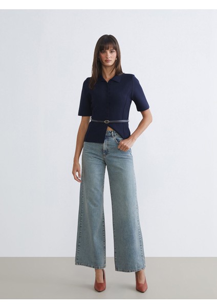 Yeni Sezon Wideleg Kadın Jean Pantolon