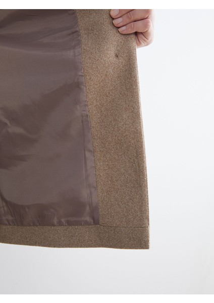 Yeni Sezon Çıkarılabilir Şal Yaka Kadın Kaşe Kaban fırsatları