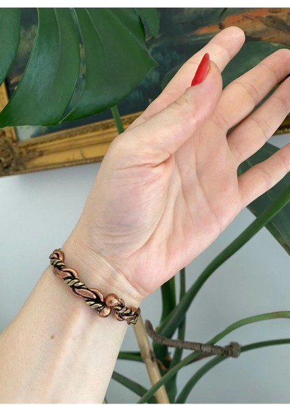 Parla Bakır Pirinç Karışımlı Burgu Bakır Bileklik-Yüzük Takım fiyatları