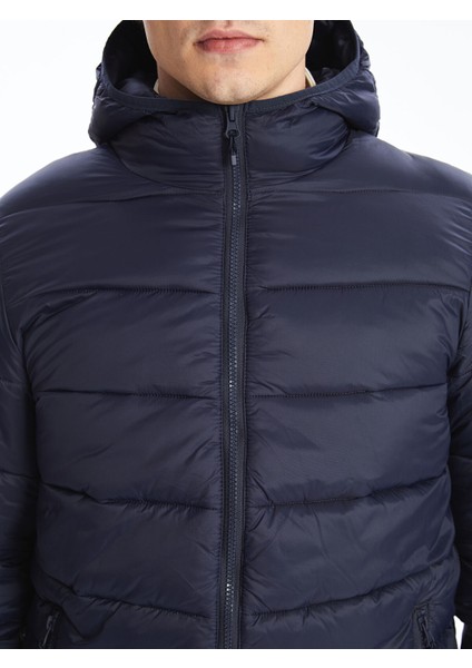 Yeni Sezon Slim Fit Kapüşonlu Erkek Şişme Mont modelleri