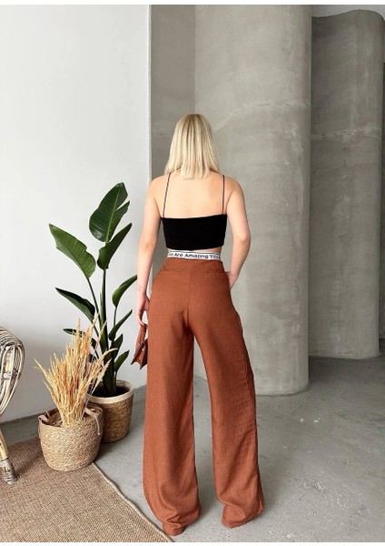 Yzlal Flamlı Kahve Pantolon (Beden: L) indirimleri