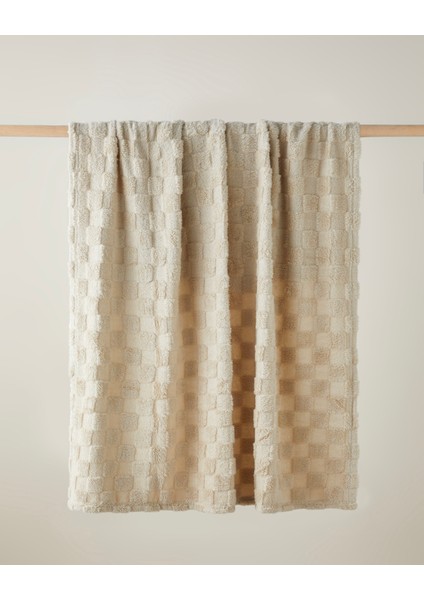 Fancy square Koltuk Şalı 120X160 cm Bej