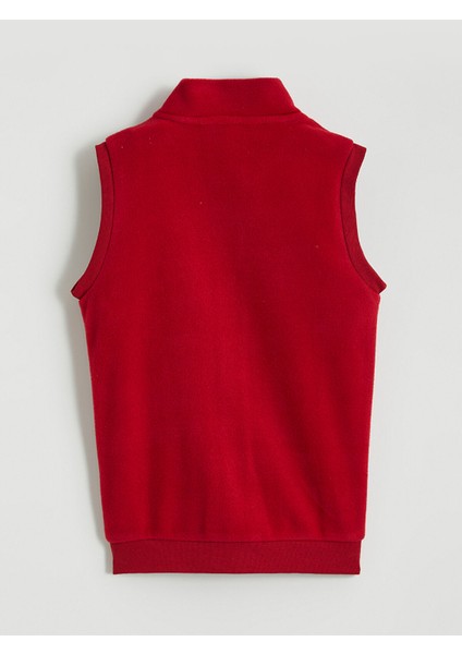 Yeni Sezon Dik Yaka Galatasaray Baskılı Polar Erkek Çocuk Yelek fırsatları