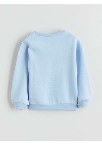 Yeni Sezon Angel ve Stitch Baskılı Kız Çocuk Kalın Sweatshirt modelleri