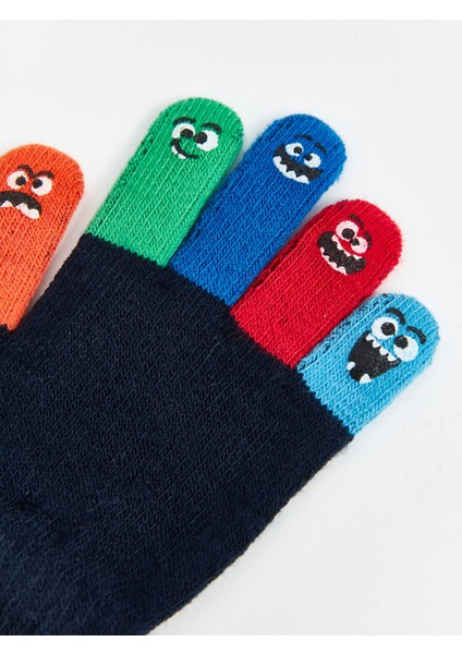 Yeni Sezon Renk Bloklu Erkek Çocuk Eldiven fırsatları