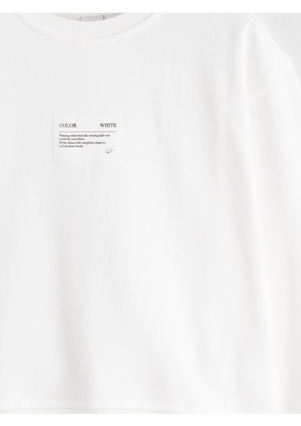 Yeni Sezon Bisiklet Yaka Kız Çocuk Sweatshirt modelleri