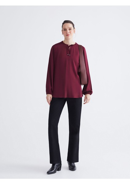 Yeni Sezon Bağlamalı Yaka Bluz fiyatları