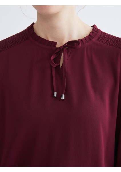 Yeni Sezon Bağlamalı Yaka Bluz modelleri