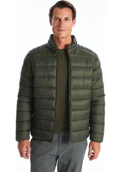 Yeni Sezon Standart Kalıp Dik Yaka Erkek Şişme Mont