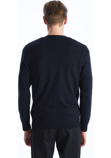 Yeni Sezon Standart Kalıp V Yaka Erkek Triko Hırka indirimleri