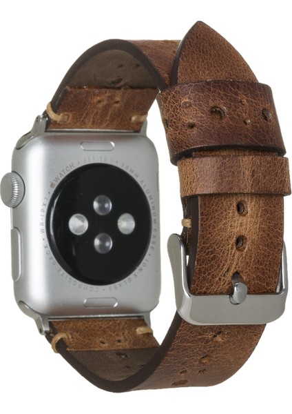 Apple Watch Uyumlu Deri Kordon 38-40-41MM Delikli Taba fiyatları