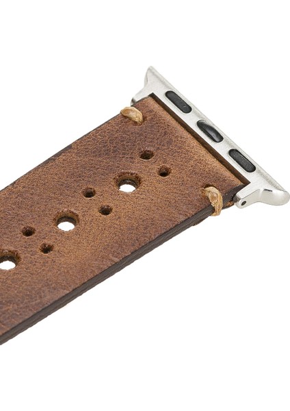 Apple Watch Uyumlu Deri Kordon 38-40-41MM Delikli Taba modelleri