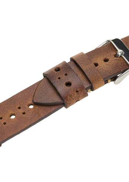 Apple Watch Uyumlu Deri Kordon 38-40-41MM Delikli Taba fırsatları