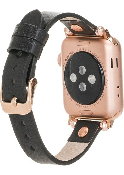 Apple Watch Uyumlu Deri Kordon 38-40-41MM Rt Rst1 Siyah fiyatları