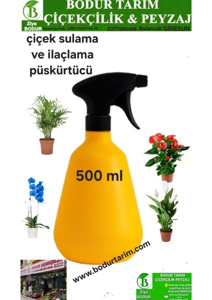 Bodur Tarım Bulancak 500 Ml.çiçek Sulama ve Ilaçlama Püsgürtücü Fıs Fıs
