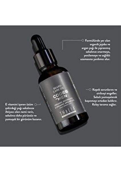 Sakal Bakım Yağı Organik Jojoba ve Argan Yağı ile 30 ml Yıpranmış Sakallar İçin fırsatları