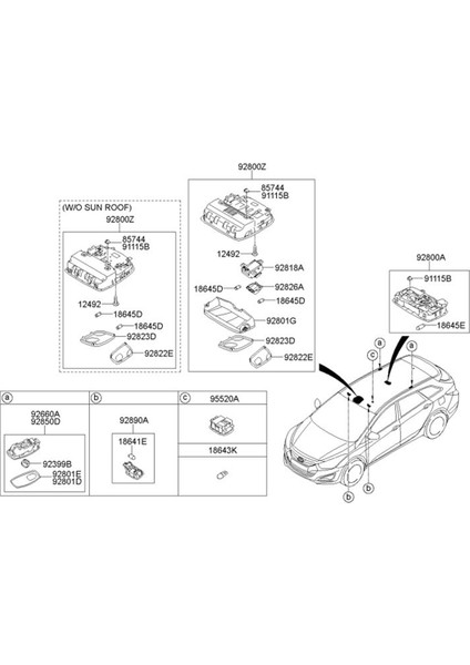 928503S000 Araba Iç Kıyamet Haritası Hyundai Sonata Için Işık Lambası 2010-2013 92850-3S000 Gri (Yurt Dışından) fiyatları
