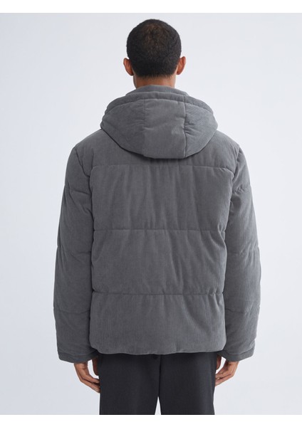 Yeni Sezon Rahat Kalıp Dik Yaka Kadife Erkek Şişme Mont indirimleri