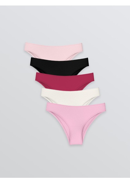 Yeni Sezon Düz Brazilian Külot 5'li