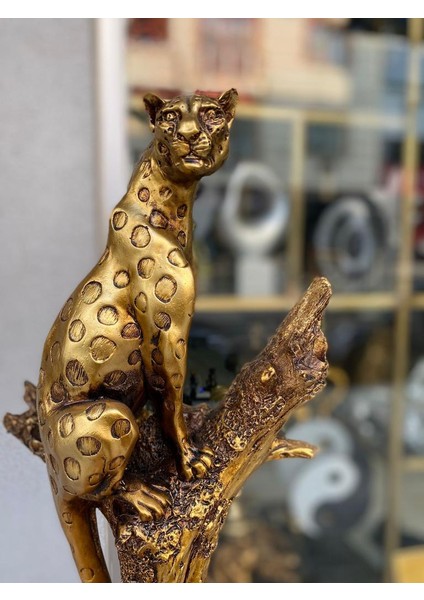 Dekoratif Ağaçta Duran Çita Biblo Heykel fiyatları