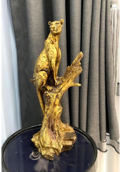 Dekoratif Ağaçta Duran Çita Biblo Heykel fırsatları